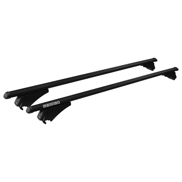 Aluminium Black Locking Roof Rack Cross Bars for Ford Focus 2012-2020 III Estate Menabo  - Dynamic Drive