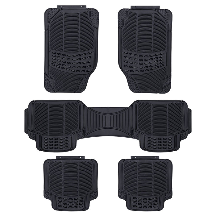 5 Piece MPV Heavy Duty Rubber Non Slip Car Mats Set fits Skoda Kodiaq SUV UKB4C  - Dynamic Drive