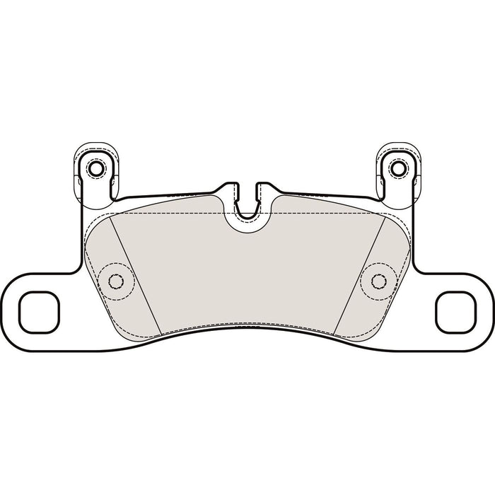 Apec Brake Pads Rear Fits Porsche Cayenne