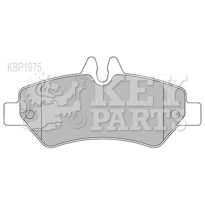 Genuine Key Parts KBP1975 Rear Brake Pads-Includes Wear Indicators (Bosch)