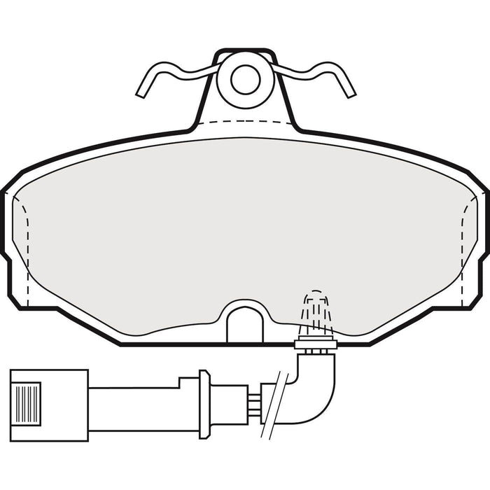 Apec Brake Pads Rear Fits Ford Granada Scorpio Sierra