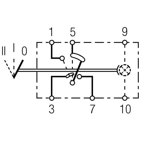 Hella Switch Flip Switch Control II+I-0 Number of connectors: 6 6RH 004 570-261 Hella  - Dynamic Drive