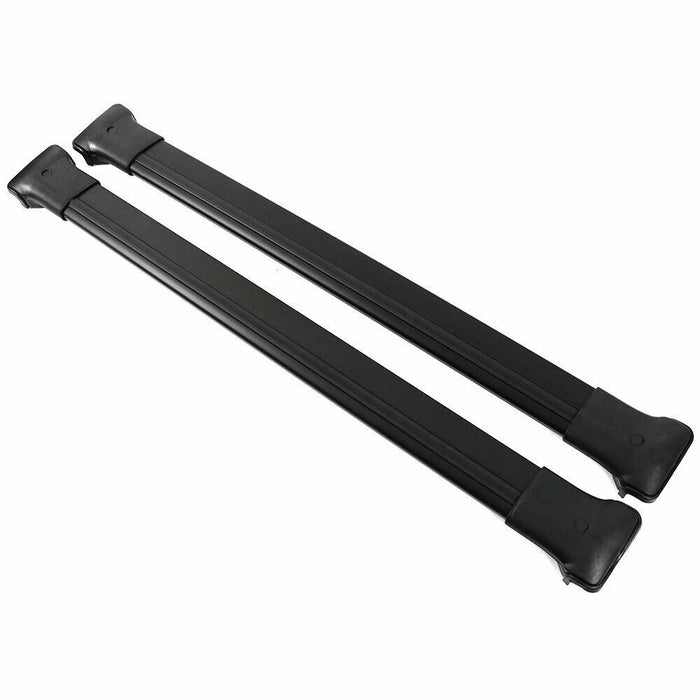 Roof Bars Rack Aluminium Black fits Peugeot 2008 2013-2020 A94 Omtec  - Dynamic Drive