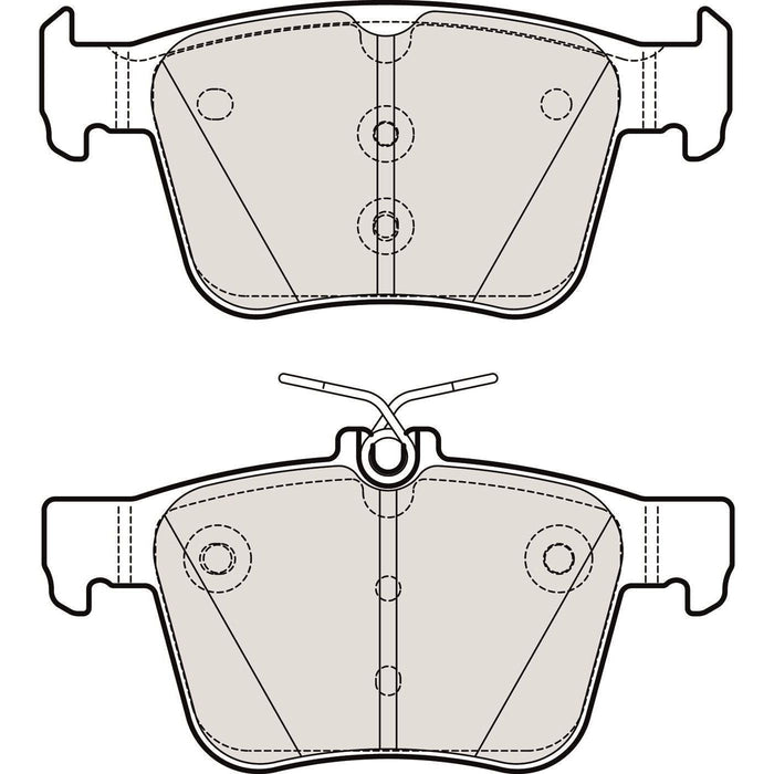 Apec Brake Pads Rear Fits Audi Rs3 Tt