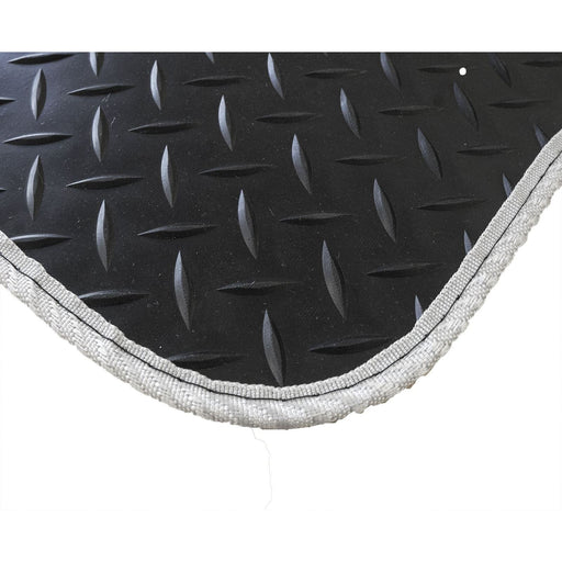 White Trim Tailored Rubber Car Mats for Landrover Range Rover Vogue 02-12 3 UKB4C  - Dynamic Drive