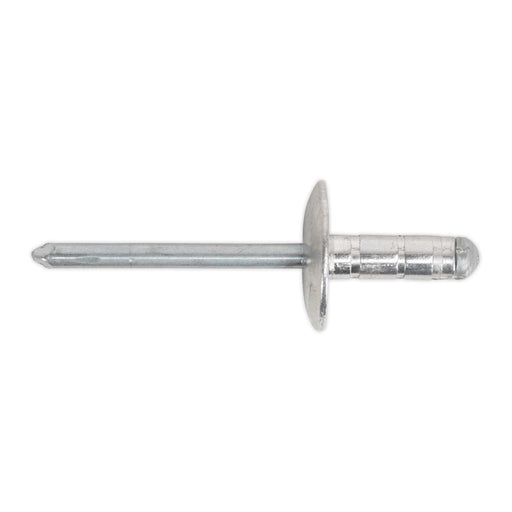 Sealey Aluminium Multi-Grip Rivet Large Flange 4.8 x 19mm Pack of 200 RM4819L Sealey  - Dynamic Drive