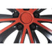 4 x Back & Red Alloy Look Wheel Trims Hub Caps 16" fits Mito Giulietta UKB4C  - Dynamic Drive