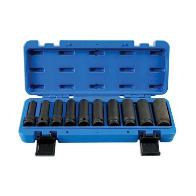 Laser Deep Impact Socket Set 1/2"D 10pc 7041