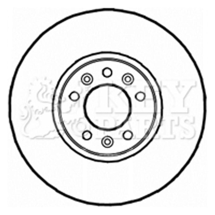 Genuine Key Parts KBD5815S Brake Disc Single (Front)