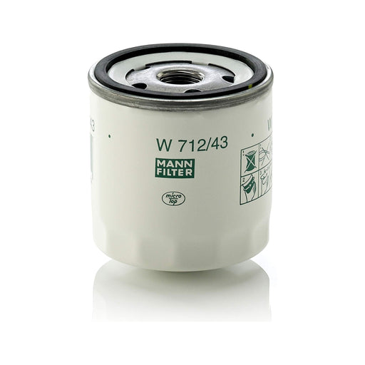 Genuine Mann Oil Filter for Ford KA 09/96> W712/43 Mann & Hummel  - Dynamic Drive