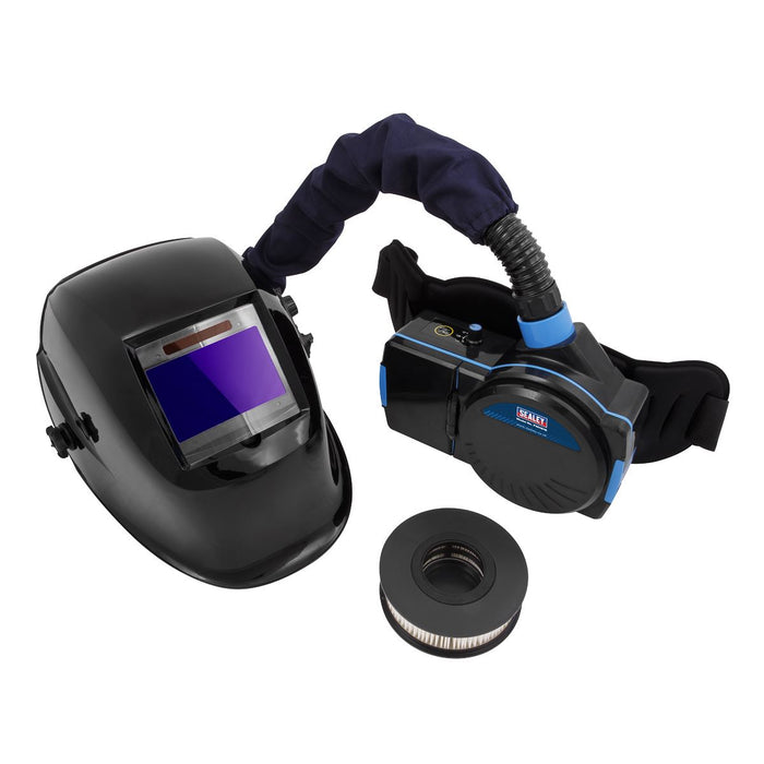 Sealey Welding Helmet with TH1 Powered Air Purifying Respirator (PAPR) Auto Dark Sealey  - Dynamic Drive