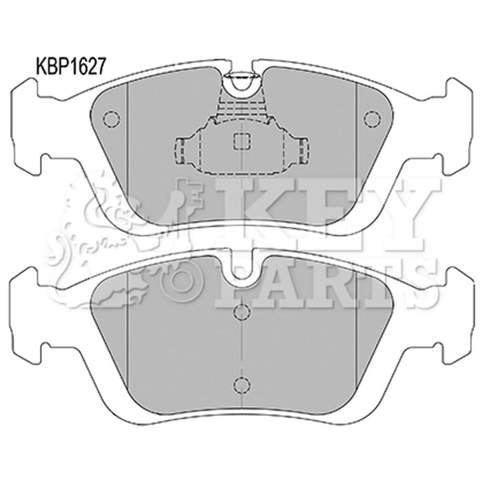 Genuine Key Parts KBP1627 Front Brake Pads (Ate-Teves)