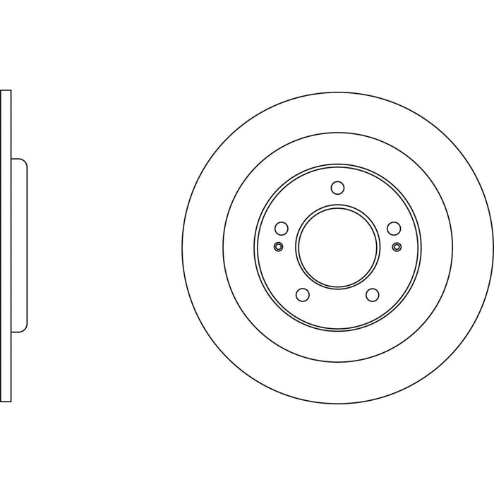 Genuine APEC Rear Brake Discs & Pads Set Solid for Hyundai i30 Apec  - Dynamic Drive