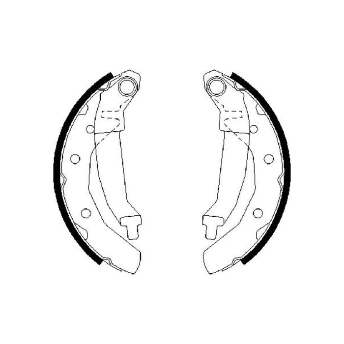 Genuine Bosch Brake Shoe Bs863 fits Chevrolet Matiz - 1.0 - 09-09 0986487628