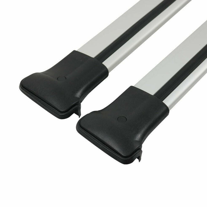 Roof Bars Rack Aluminium Silver fits Fiat Panda 2012- 319