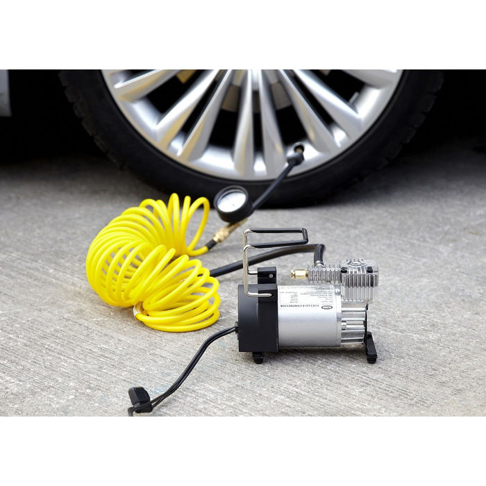 Ring RAC900 Heavy Duty Tyre Inflator, Air Compressor with 7m extendable airline Ring  - Dynamic Drive