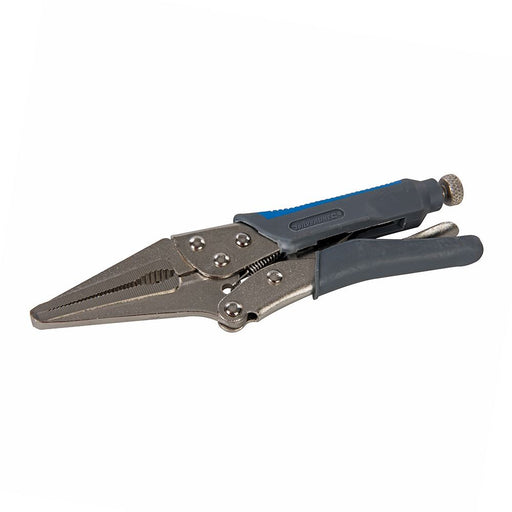 Silverline Self Locking Soft-Grip Long Nose Pliers 165mm Silverline  - Dynamic Drive