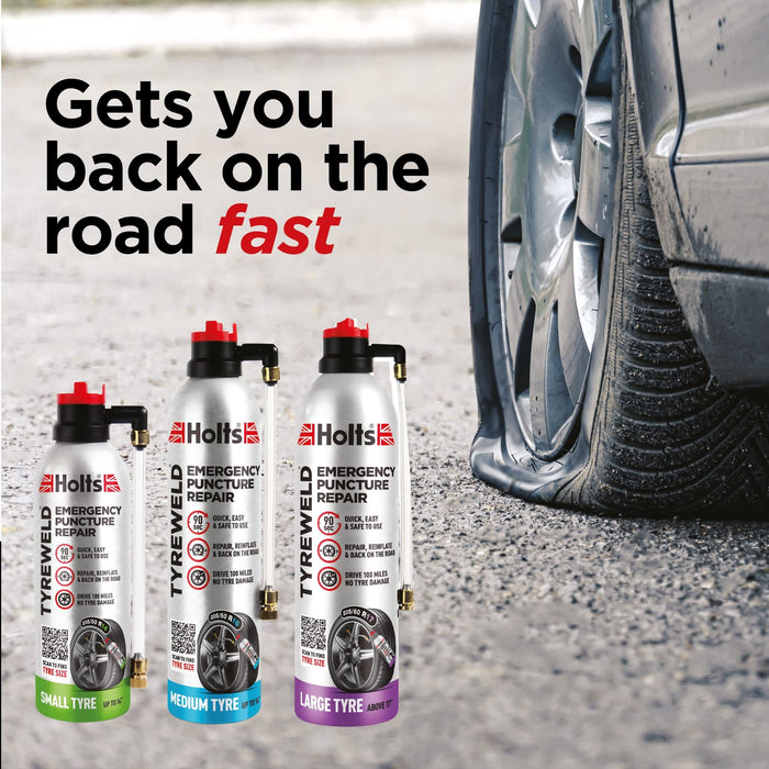 Holts Tyre Sealant - Puncture Repair - Tyreweld - 300ml Holts  - Dynamic Drive