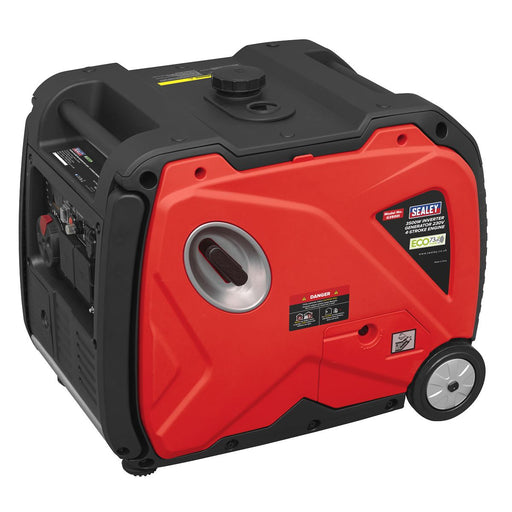 Sealey 3500W Inverter Generator 4-Stroke Engine 230V G3500I Sealey  - Dynamic Drive