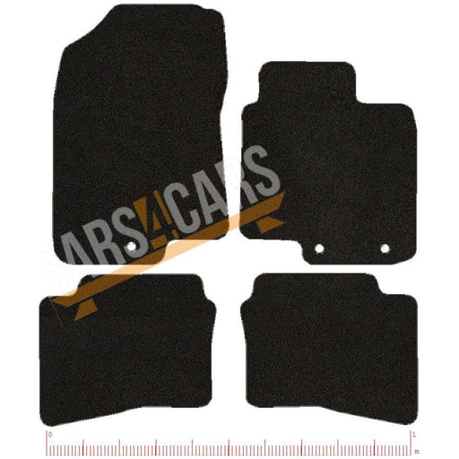 Fully Tailored Black Carpet Car Mats for Hyundai I-20 15> Set of 4 With 3 Clips UKB4C  - Dynamic Drive