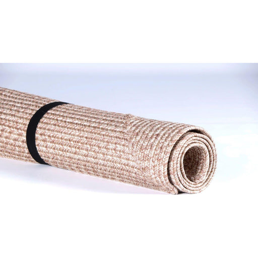 Outdoor Garden Rug Portable Mat for Decking Patio Faux Jute Plain 80x150cm Gardenwize  - Dynamic Drive