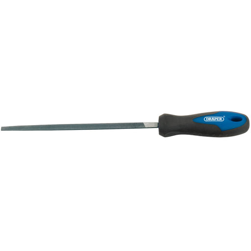 Draper Soft Grip Engineer's 3 Square File and Handle, 200mm 44957 Draper  - Dynamic Drive