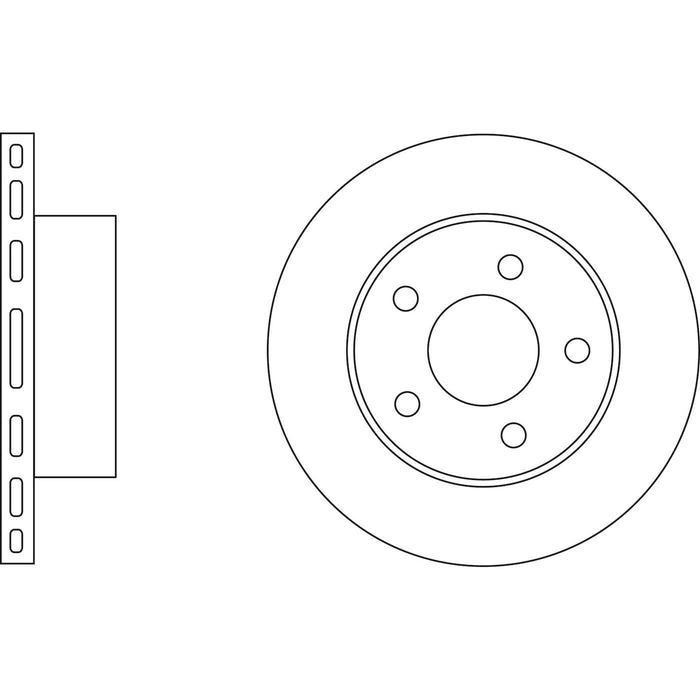 Genuine APEC Front Brake Discs & Pads Set Vented for Jeep Wrangler