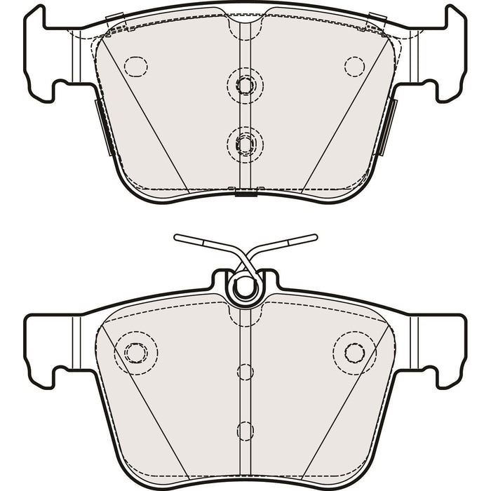 Genuine APEC Rear Brake Discs & Pads Set Vented for Audi A3