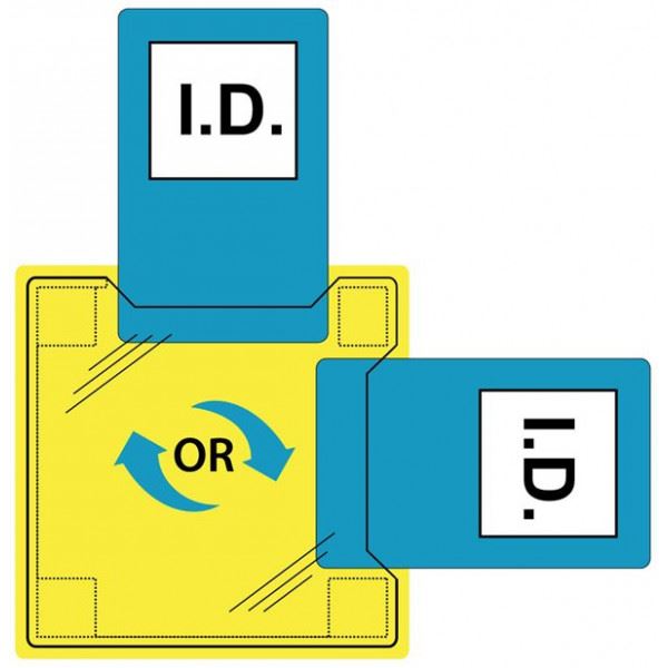 Portwest Sew On High-Vis Dual ID Holder