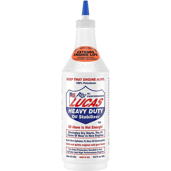 Lucas Oil 40001 Heavy Duty Oil Stabilizer-1L & 40278 Engine Stop Leak - 946ml Lucas  - Dynamic Drive