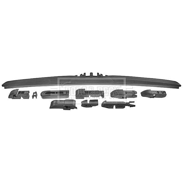 Genuine Borg & Beck Wiper Blade Hybrid fits Hybrid Wiper Blade 19 BW19H Borg & Beck  - Dynamic Drive