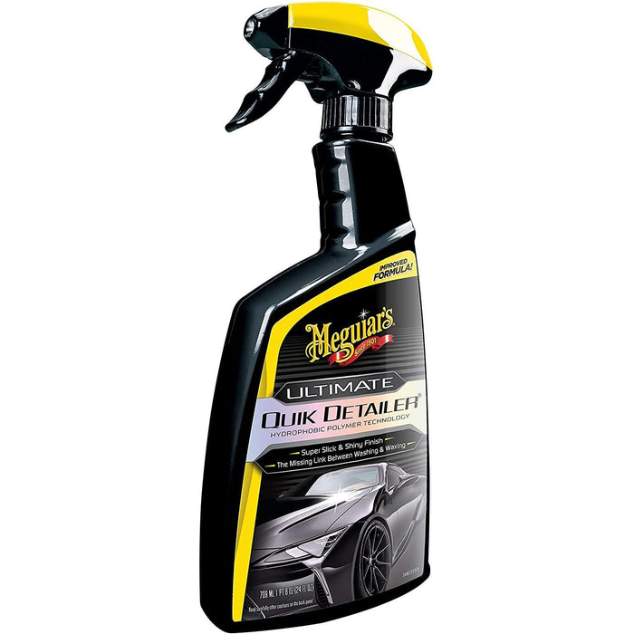 Meguiars Ultimate Hydrophobic Quik Quick Detailer Spray Wax Car Cleaning 709ml Meguiar's  - Dynamic Drive