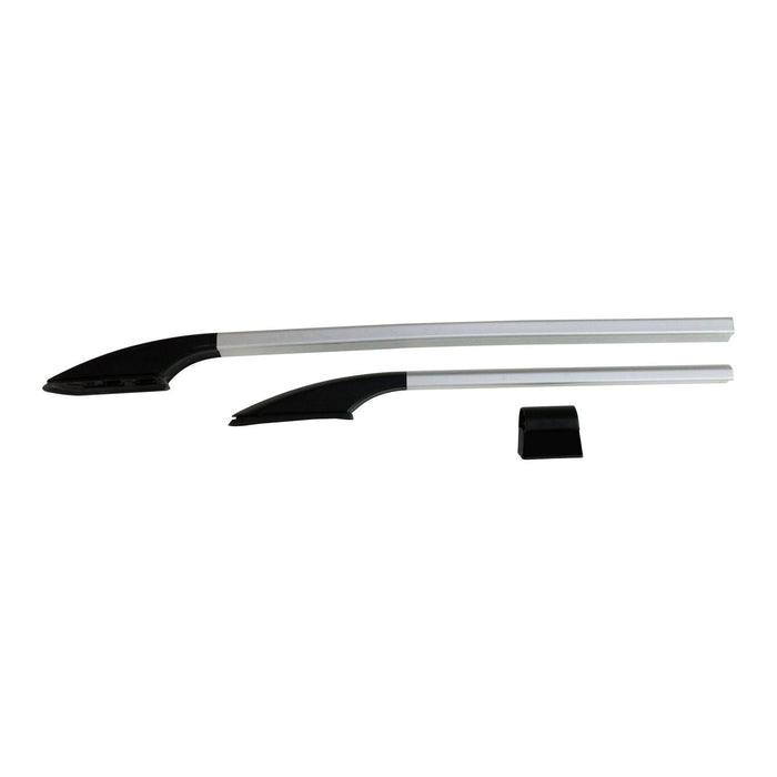 Silver Side Roof Rails fits Volkswagen T6 Transporter 2015- SWB UKB4C  - Dynamic Drive