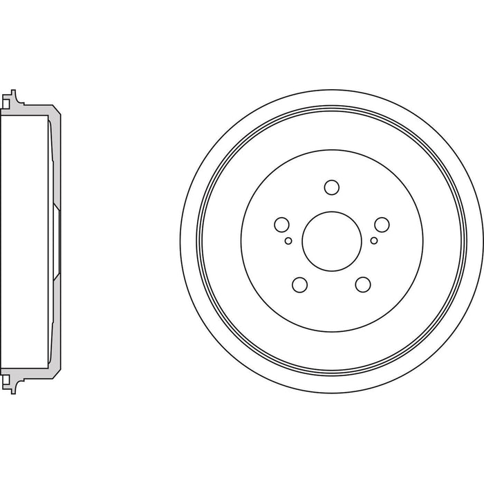 Apec Brake Drum Rear Fits Toyota Verso-S