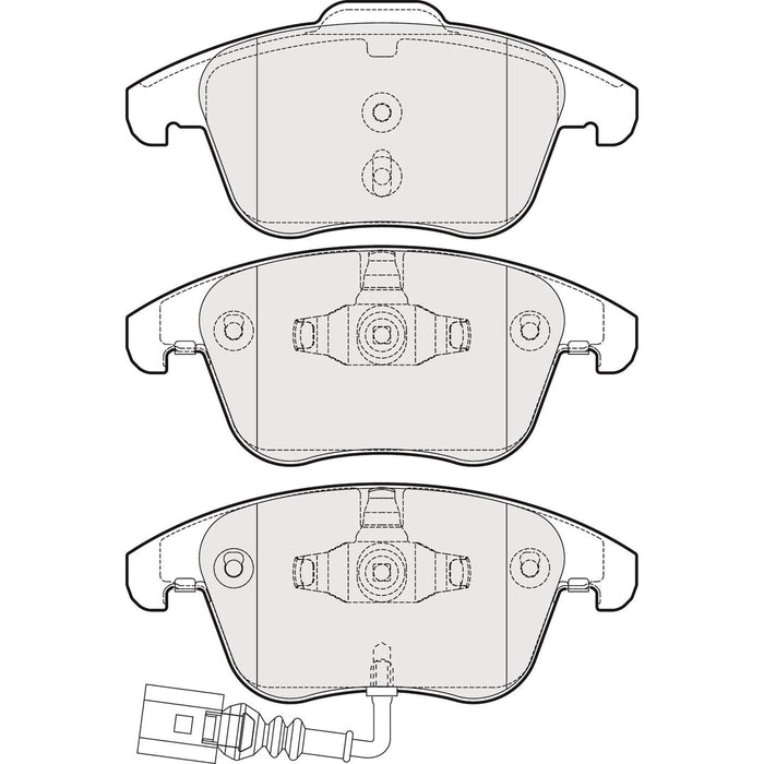 Genuine APEC Front Brake Disc & Pads Set Vented for Seat Alhambra