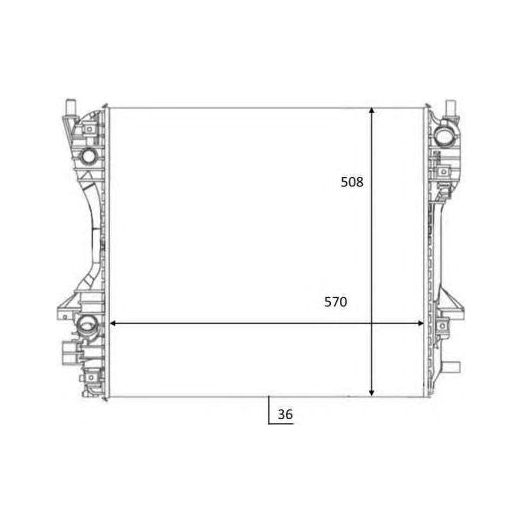 NRF Radiator fits Jaguar S-type XF XJ NRF  - Dynamic Drive