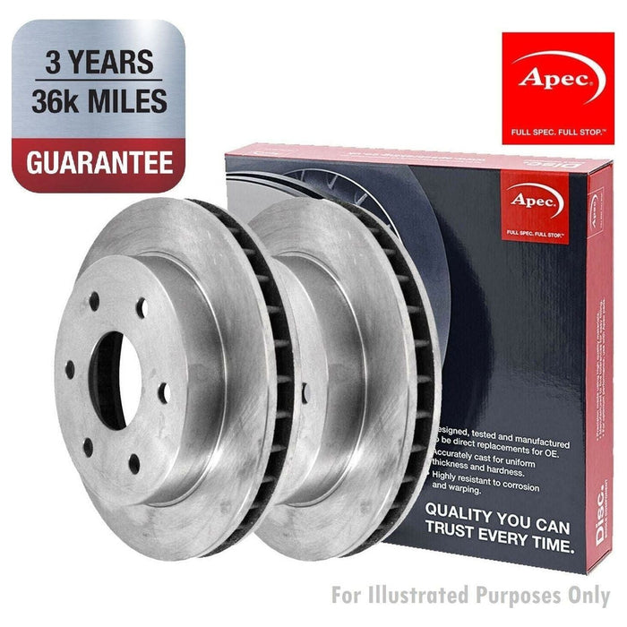 Apec Brake Disc Front Fits Ford Sierra