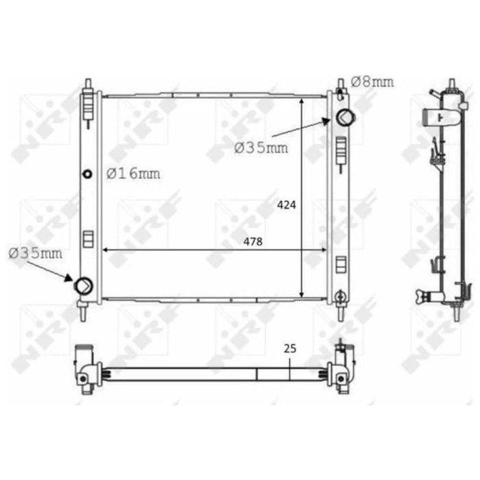 NRF Radiator 58231