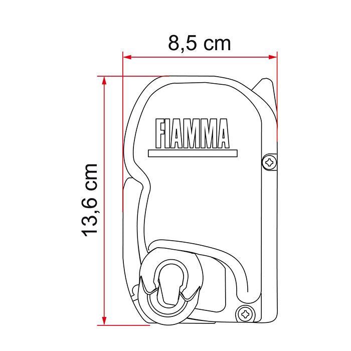 Fiamma F45 S Winch Awning Wind Out 400 Titanium Case Royal Grey Fabric 06290C01R