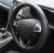 Black Steering Wheel Cover Soft Grip Leather Look for Grand C-Max All Years UKB4C  - Dynamic Drive