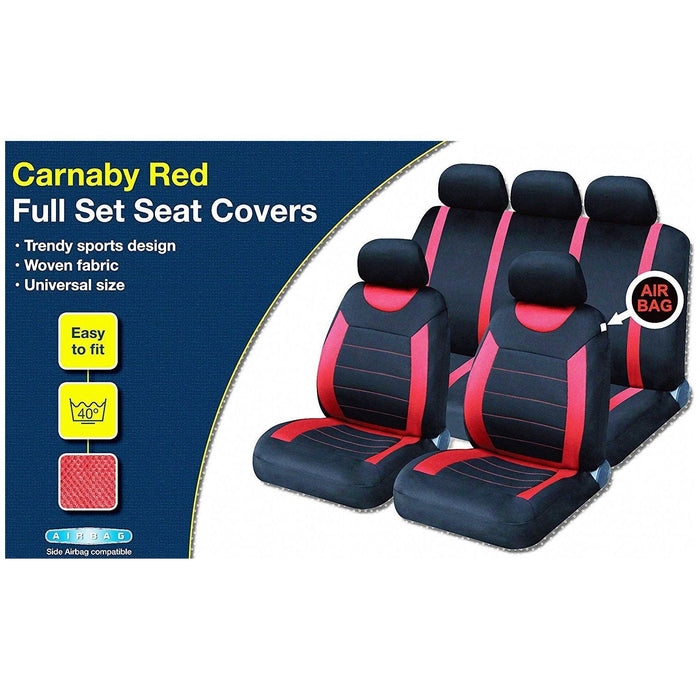 UKB4C Red Full Set Front & Rear Car Covers for Outlander 07-On UKB4C  - Dynamic Drive