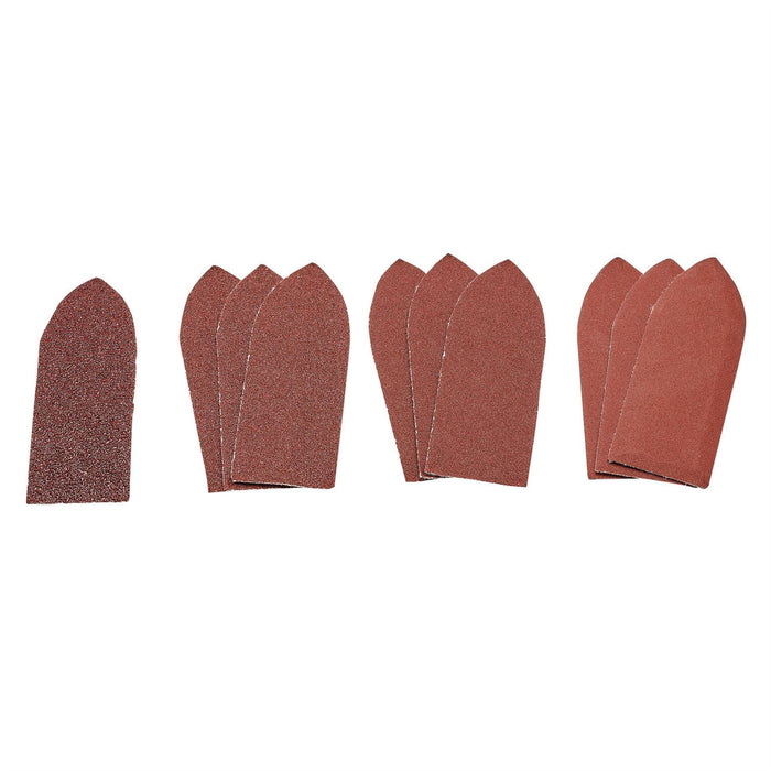 Draper Assorted Hook and Loop Aluminium Oxide Sanding Sheets, 32 x 92mm (Pack of Draper  - Dynamic Drive