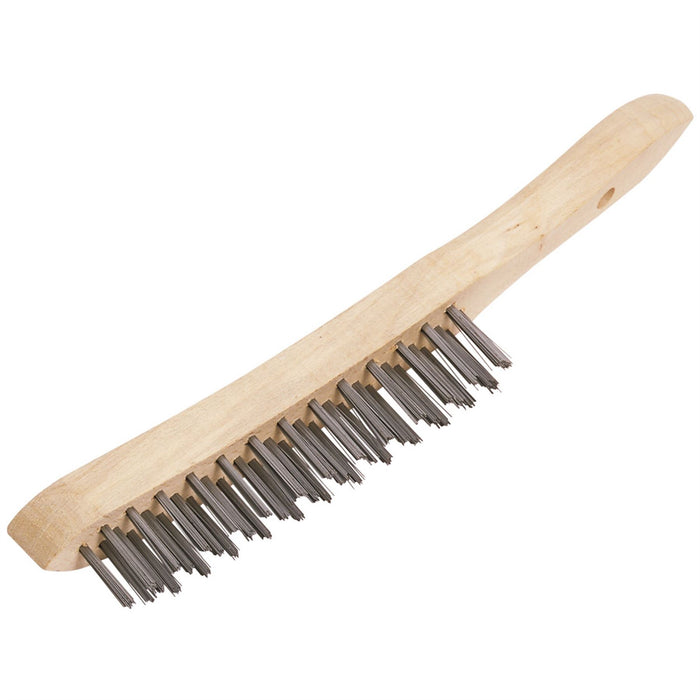 Draper Wire Scratch Brush, 3 Row, 290mm 31569 Draper  - Dynamic Drive