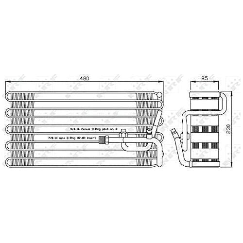 NRF Interior Blower fits EVAPORATORS VOLVO WHEELLOADER NRF  - Dynamic Drive