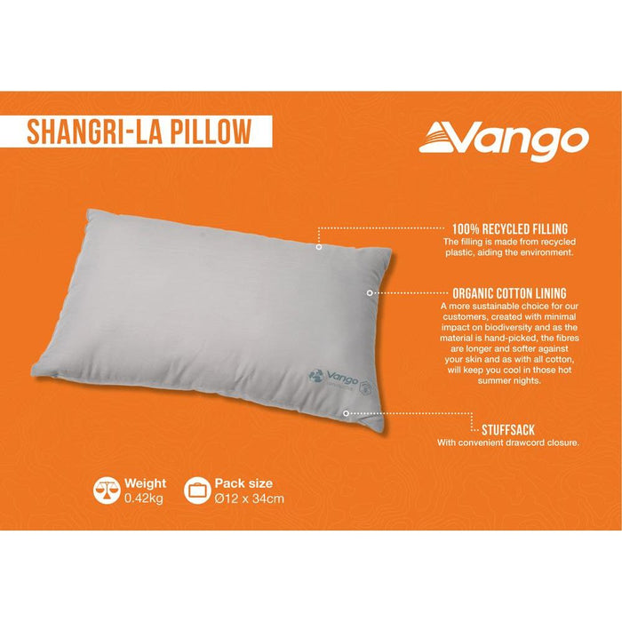 Vango Shangri-La Pillow - Luxury Organic Cotton Camping Pillow Vango  - Dynamic Drive