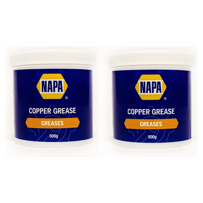 2x NAPA Car Brake Calipers Pads Discs Squeal Anti Seize Copper Grease 500g Tub