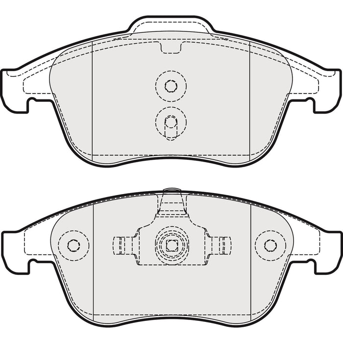 Genuine APEC Front Brake Discs & Pads Set Vented for Renault Scénic Apec  - Dynamic Drive