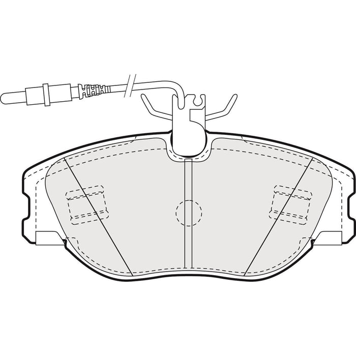 Apec Brake Pads Front Fits Citroen Dispatch Synergie Fiat Scudo Ulysse Peugeot 80