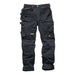 Scruffs Pro Flex Plus Holster Trousers Black 32L Scruffs  - Dynamic Drive