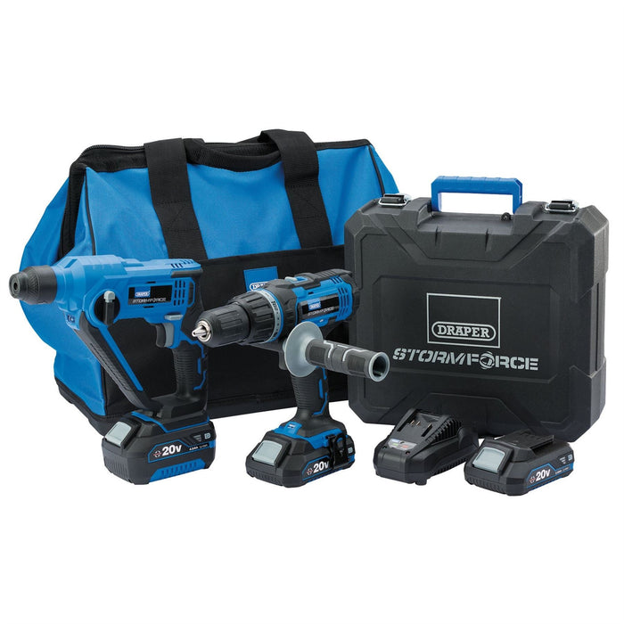 Draper Storm Force 20V Cordless Kit (7 Piece) 40429 Draper  - Dynamic Drive